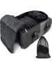 normani Reisetrolley 90L inkl. Kleidertaschen in Schwarz/Grau