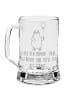 Mr. & Mrs. Panda Gravur Bierkrug Pinguin Luftballon mit Spruch in Transparent