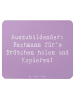 Mr. & Mrs. Panda Mouse Pad Spruch Auszubildender Profi mit Spruch in Lavendeltraum