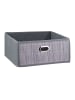 relaxdays Aufbewahrungskorb in Grau - (B)31 x (H)14 x (T)31 cm