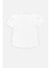 Coccodrillo Bluse mit kurzen Ärmeln in weiß