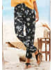 LASCANA Jerseyhose in schwarz-bedruckt