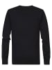 Petrol Industries Unifarbener Strickpullover Cicero in Schwarz