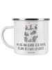 Mr. & Mrs. Panda Camping Emaille Tasse Kirchliche Trauung Liebe ... in Weiß