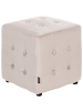 Beliani Pouf WISCONSIN in Beige - (W) 36 x (H) 39 x (L) 36 cm