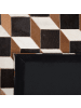 Beliani Patchwork ALPKOY in Schwarz/Braun/Weiß - (W) 140 x (H) 0.6 x (L) 200 cm