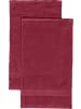 REDBEST Frottier Gästetuch 2er-Pack Chicago in weinrot