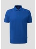 QS Polo-Shirt kurzarm in Blau