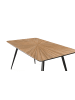 Giner y Colomer Esstisch aus recyceltem Teakholz 150 cm in Brown