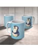 Mr. & Mrs. Panda Kindertasse Pinguin Diät ohne Spruch in Eisblau