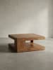 KADIMA DESIGN Couchtisch Massiv-Holz Sheesham 90 cm breit Design Wohnzimmer-Tisch
