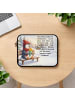 Mr. & Mrs. Panda Notebooktasche Pinguin Winter Pommes Design mit... in Weiß