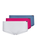 Skiny Panty 3er Pack in Elfenbein/Blau/Rosa