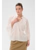 Kaffe Langarm-Bluse KAflora A-shape in Chalk