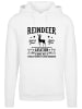 F4NT4STIC Hoodie Reindeer Aviation Retro Christmas Sign in weiß