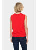 SAINT TROPEZ Strickweste MilaSZ Gerade Passform in Racing Red