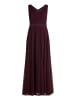 Vera Mont Abendkleid mit Plissee in Strong Aubergine