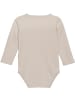 Fixoni Kinder Langarmbody "Body LS Solid" in Beige