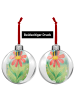 Mr. & Mrs. Panda Schmuckkugel Hummel Blume Design ohne Spruch in Weiß
