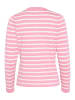 SAINT TROPEZ Strickjacke MilaSZ Gerade Passform in Sea Pink Mel/Ice Stripe