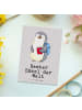 Mr. & Mrs. Panda Wanddeko Pinguin Bester Enkel der Welt mit Spruch in Grau Pastell