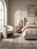 KADIMA DESIGN Teppich Kurzflor für Fußbodenheizung HORNER modern Wohnzimmer Diele in Natur