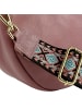Toscanto Leder Umhängetasche, Citytasche Toscanto Tasche rosa ca. 33cm