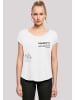 F4NT4STIC Long Cut T-Shirt happiness LONG TEE in weiß