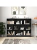 COSTWAY Bücherregal mit 10 Fächern in Schwarz