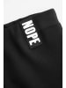 Coccodrillo Sweat-Leggings mit langem Hosenbein in schwarz