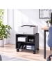 relaxdays Druckerständer in Schwarz - (B)30 x (H)35 x (T)40 cm