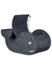Beliani Korb ORANIA in Schwarz - (W) 68 x (H) 33 x (L) 30 cm
