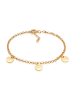 Elli Armband 925 Sterling Silber Geo, Plättchen in Gold