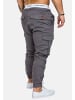 Humy Cargo Jogger Pants Stretch Denim Chino Hose A&S in Dunkelgrau