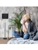 relaxdays Stehlampe in Schwarz/Gold - (H)163 cm