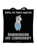 Mr. & Mrs. Panda Tasche Handwerkerin Leidenschaft mit Spruch in Schwarz