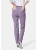 GOLDNER Kurzgröße:  Damen Jeans Slim Fit LOUISA mit Stretch-Anteil in lavendel