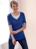 Sieh an! 2-in-1-Shirt in royalblau