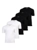 Real Madrid T-Shirt 5er Pack in Schwarz/Weiß