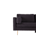 ebuy24 Sofa Boom Schwarz 203 x 86 cm