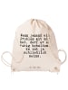 Mr. & Mrs. Panda Drawstring Bag Wenn jemand ein Problem... mit S... in Creme