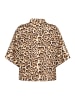 ICHI Hemd kurzarm IHNIMA Regular fit in Brown Leopard aop