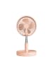 COFI 1453 Qware Tragbarer Mini Tischventilator – kompakter & leiser Ventilator in Rosa