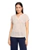 BETTY & CO Strukturshirt kurzarm in Grau