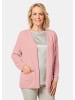 GOLDNER Cardigan in langer offener Form in puder