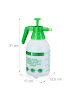 relaxdays 4x Pumpsprühflasche in Grün - 2 l