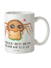 Mr. & Mrs. Panda Campingtasse Spinne Agathe Sandwich mit Spruch in Weiß