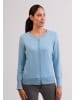 CASH-MERE.CH Cardigan Rundhals in Hellblau
