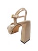 Buffalo Sandalette cherry cross Partysandal. in Beige