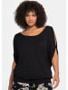 sheego Shirt in schwarz